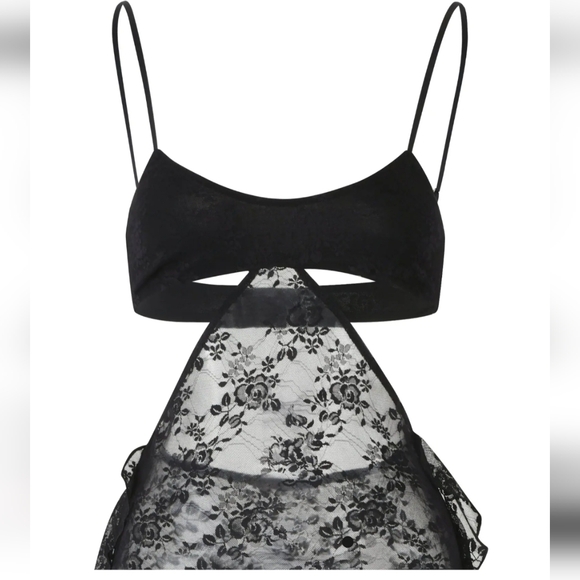 Ares Bkack Lace Maxi Dress, XS. - Picture 5 of 16